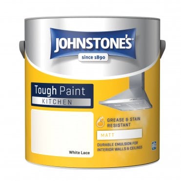 White Lace Matt Emulsion - Johnstones Kitchen Matt Wall and Ceiling Paint
