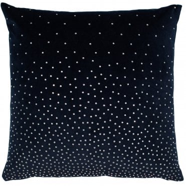 Malini Cushion | Zircon Navy Diamante 45cm Square Cushion From Malini